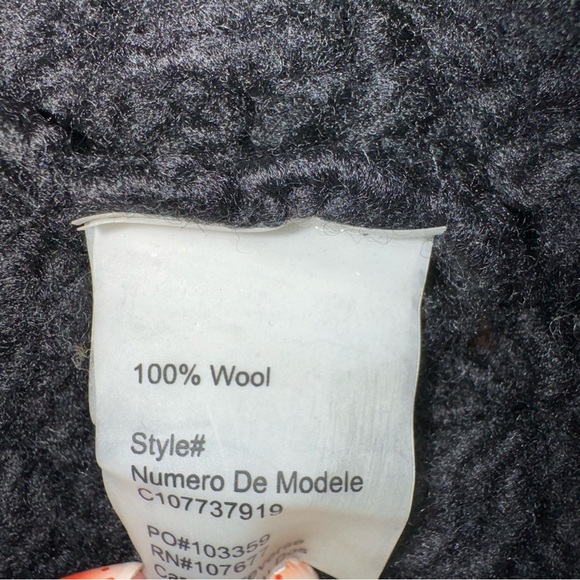 Alice + Olivia Black Cocoon Wool Cardigan Sleeveless Hook Closure Front‎ Size XS - Picture 3 of 4